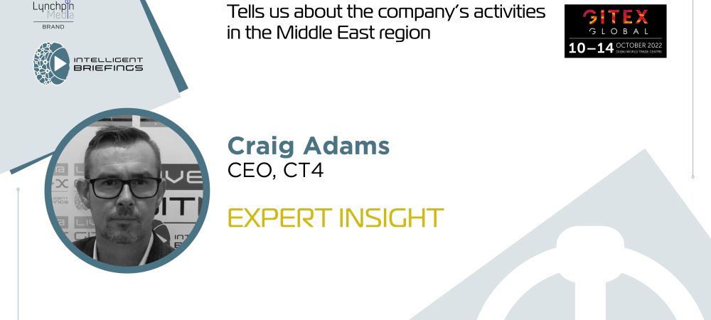 GITEX 2022: Craig Adams, CEO, CT4