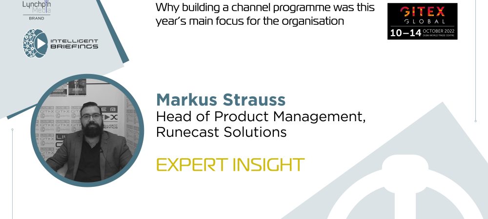 GITEX 2022: Markus Strauss, Head of Product Management, Runecast Solutions