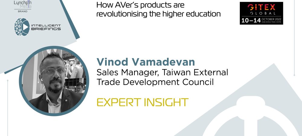 GITEX 2022: Vinod Vamadevan, Sales Manager, Taiwan External Trade Development Council