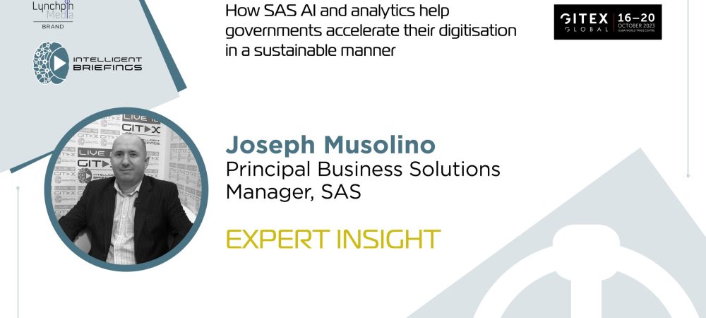 GITEX 2023: Joseph Musolino, Principal Business Solutions Manager, SAS