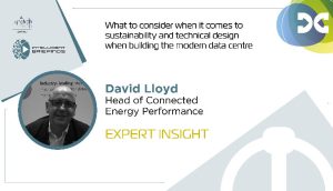 Expert Opinion: David Lloyd, Head of Connected Energy Performance, Johnson Controls UK&I